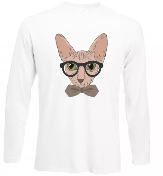 Лонгслив Сфінкс з метеликом Белый фото