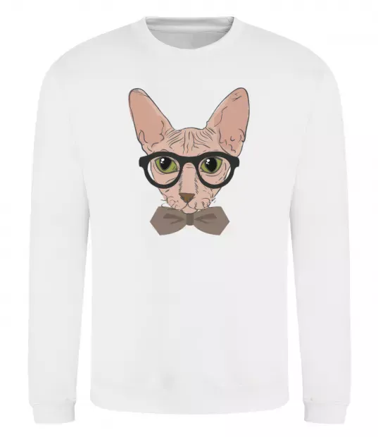 Свитшот Сфінкс з метеликом Белый фото