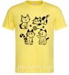 Чоловіча футболка Смешные котики Лимонний фото