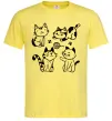 Чоловіча футболка Смішні котики Лимонний фото