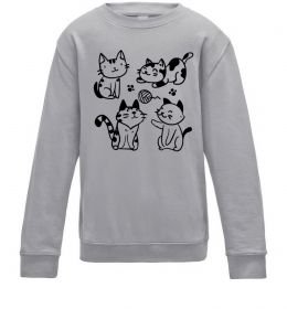 Дитячий світшот Смішні котики