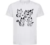 Детская футболка Смішні котики Белый фото