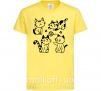 Дитяча футболка Смешные котики Лимонний фото
