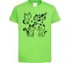 Детская футболка Смішні котики Лаймовый фото