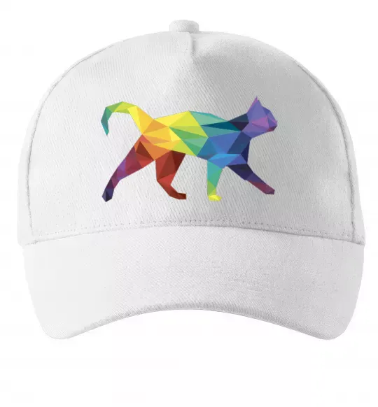 Кепка Яскравий кіт Білий фото