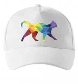 Кепка Яскравий кіт Білий фото