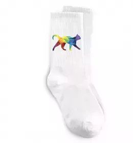 Носки Яскравий кіт Белый фото