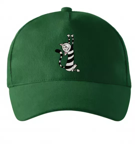 Кепка Stratching cat Темно-зеленый фото