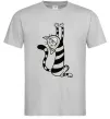 Мужская футболка Stratching cat Серый фото
