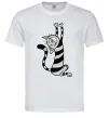 Мужская футболка Stratching cat Белый фото