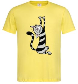 Мужская футболка Stratching cat