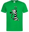 Мужская футболка Stratching cat Зеленый фото