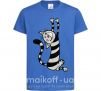 Дитяча футболка Stratching cat Яскраво-синій фото