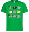 Мужская футболка Котики Зеленый Мужская футболка Котики Зеленый фото