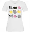 Жіноча футболка Котики Білий фото
