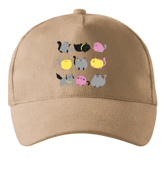 Кепка Котики Песочный фото