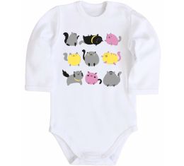 Дитячий бодік Котики