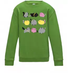 Детский Свитшот Not today cat Солнечно желтый фото