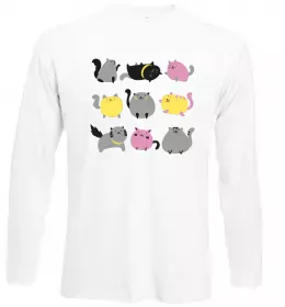 Лонгслив Ramen cat Белый фото Лонгслив Ramen cat Белый фото