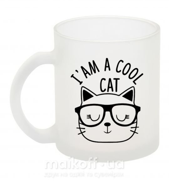 Чашка стеклянная I am a cool cat Фроузен фото
