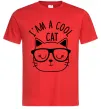 Чоловіча футболка I am a cool cat Червоний фото
