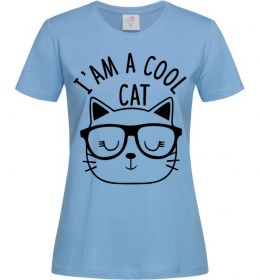 Женская футболка I am a cool cat Женская футболка I am a cool cat