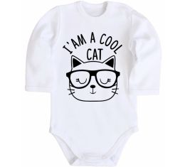 Дитячий бодік I am a cool cat Дитячий бодік I am a cool cat