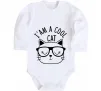 Дитячий бодік I am a cool cat Білий фото