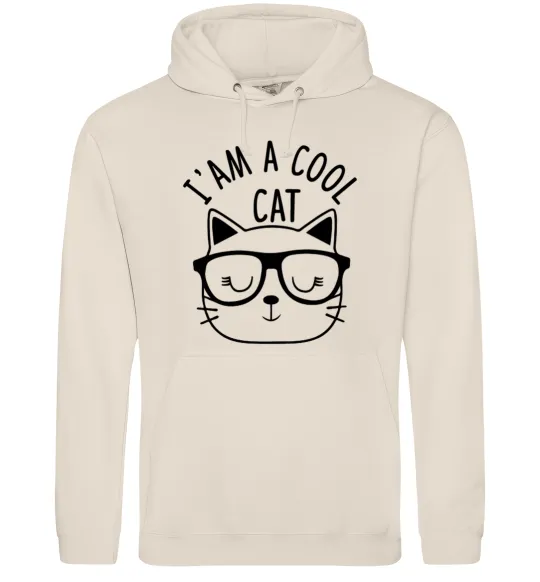Мужская толстовка (худи) I am a cool cat Таш фото