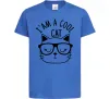 Детская футболка I am a cool cat Ярко-синий фото