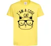 Детская футболка I am a cool cat Лимонный фото