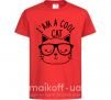 Дитяча футболка I am a cool cat Червоний фото