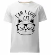 Чоловіча преміум футболка I am a cool cat Білий фото