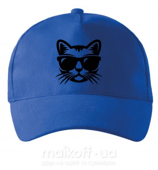 Кепка Кот в очках Яскраво-синій фото