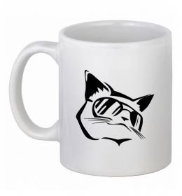 Чашка керамічна Крутий кіт