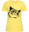 Женская футболка Крутий кіт Лимонный фото