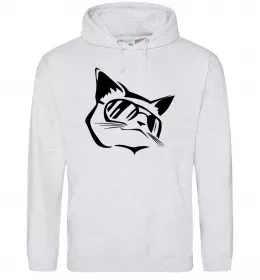 Женская толстовка (худи) I do what i want cat Черный фото