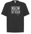 Футболка Оверсайз Meow or never Чорний Футболка Оверсайз Meow or never Чорний фото