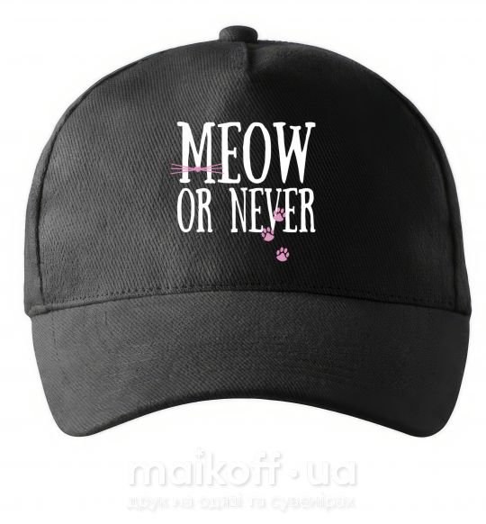 Кепка Meow or never Черный фото