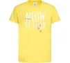 Дитяча футболка Meow or never Лимонний Дитяча футболка Meow or never Лимонний фото