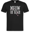Чоловіча футболка Meow or never Чорний фото