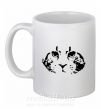 Чашка керамическая Cat portrait Белый фото