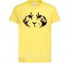 Детская футболка Cat portrait Лимонный фото