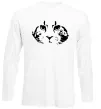 Лонгслив Cat portrait Белый фото