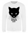 Світшот Black black cat Білий фото