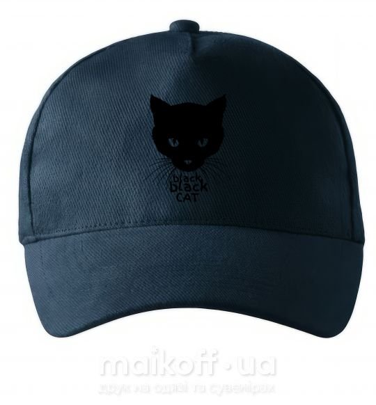 Кепка Black black cat Темно-синій фото