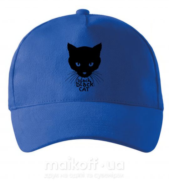 Кепка Black black cat Ярко-синий фото