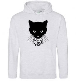 Женская толстовка (худи) Black black cat Женская толстовка (худи) Black black cat