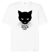 Футболка Оверсайз Black black cat Білий Футболка Оверсайз Black black cat Білий фото