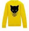 Детский Свитшот Black black cat Солнечно желтый Детский Свитшот Black black cat Солнечно желтый фото